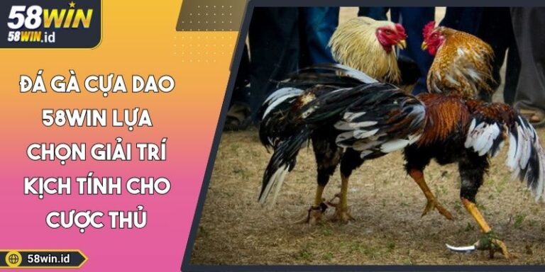 Đá gà cựa dao 58WIN